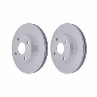 Front Geomet Coated Anti Rust Brake Rotor Set of 2
