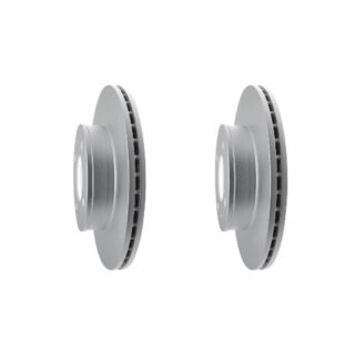Front Geomet Coated Anti Rust Brake Rotor Set of 2