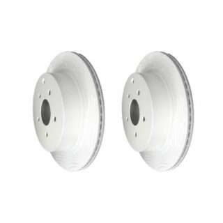 Rear High Carbon Slotted Coated Heavy Duty Performance Rotor Set of 2