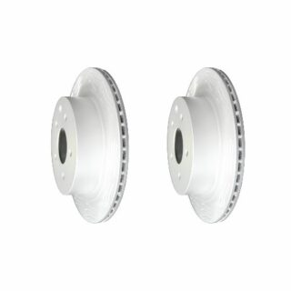 Rear High Carbon Slotted Coated Heavy Duty Performance Rotor Set of 2