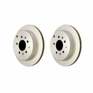 Rear Geomet Coated Anti Rust Brake Rotor Set of 2