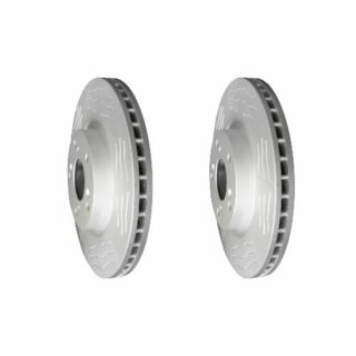 Front High Carbon Slotted Coated Heavy Duty Performance Rotor Set of 2