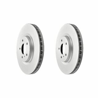 Front Geomet Coated Anti Rust Brake Rotor Set of 2