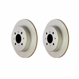 Rear Geomet Coated Anti Rust Brake Rotor Set of 2