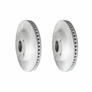 Front High Carbon Slotted Coated Heavy Duty Performance Rotor Set of 2