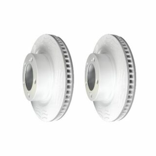 Front High Carbon Slotted Coated Heavy Duty Performance Rotor Set of 2