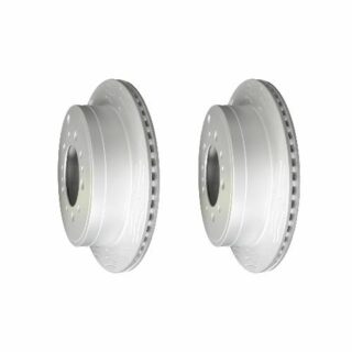 Rear High Carbon Slotted Coated Heavy Duty Performance Rotor Set of 2