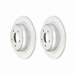 Rear Geomet Coated Anti Rust Brake Rotor Set of 2