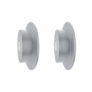 Rear Geomet Coated Anti Rust Brake Rotor Set of 2