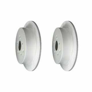 Rear High Carbon Slotted Coated Heavy Duty Performance Rotor Set of 2