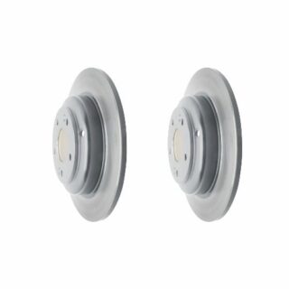 Rear Geomet Coated Anti Rust Brake Rotor Set of 2