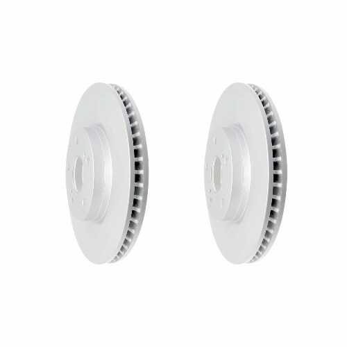 Front Geomet Coated Anti Rust Brake Rotor Set of 2