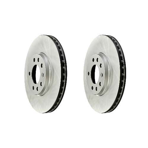 Front Geomet Coated Anti Rust Brake Rotor Set of 2