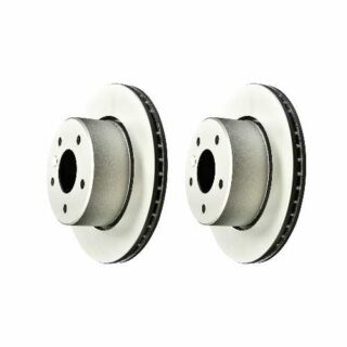 Front Geomet Coated Anti Rust Brake Rotor Set of 2