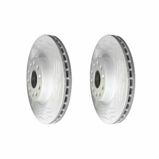 Front High Carbon Slotted Coated Heavy Duty Performance Rotor Set of 2