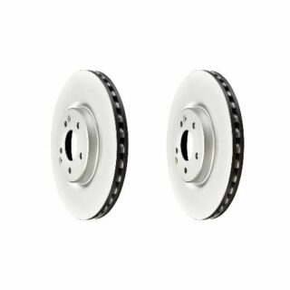 Front Geomet Coated Anti Rust Brake Rotor Set of 2