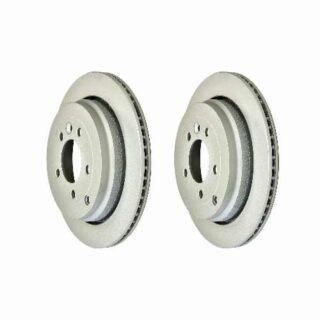 Rear Geomet Coated Anti Rust Brake Rotor Set of 2