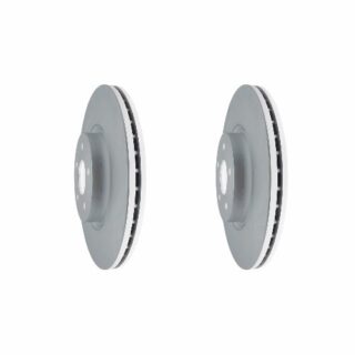 Front Geomet Coated Anti Rust Brake Rotor Set of 2