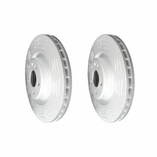 Front High Carbon Slotted Coated Heavy Duty Performance Rotor Set of 2