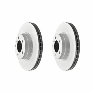 Front Geomet Coated Anti Rust Brake Rotor Set of 2