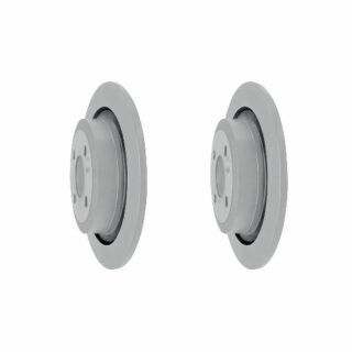 Rear Geomet Coated Anti Rust Brake Rotor Set of 2