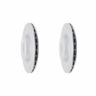 Front Geomet Coated Anti Rust Brake Rotor Set of 2