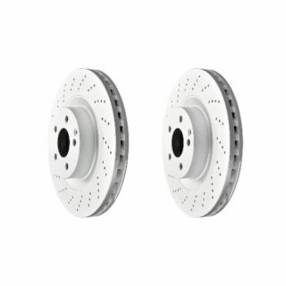 Front Geomet Coated Anti Rust Brake Rotor Set of 2