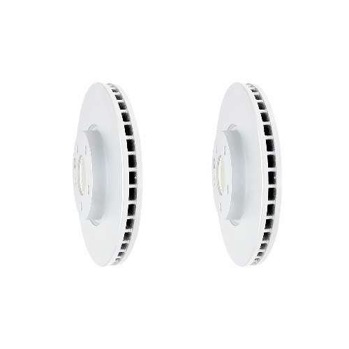 Front Geomet Coated Anti Rust Brake Rotor Set of 2