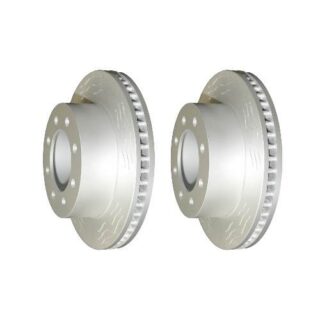 Front High Carbon Slotted Coated Heavy Duty Performance Rotor Set of 2