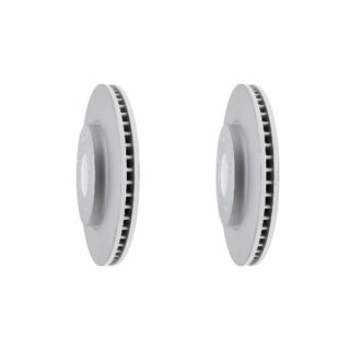 Front Geomet Coated Anti Rust Brake Rotor Set of 2