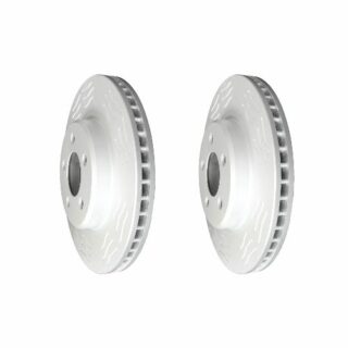 Front High Carbon Slotted Coated Heavy Duty Performance Rotor Set of 2