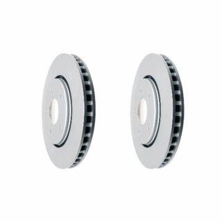 Front Geomet Coated Anti Rust Brake Rotor Set of 2