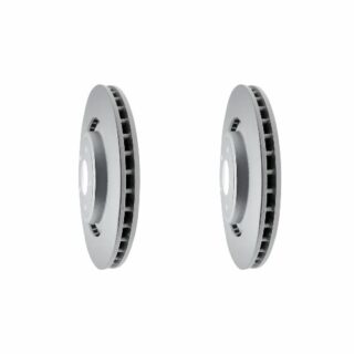 Front Geomet Coated Anti Rust Brake Rotor Set of 2