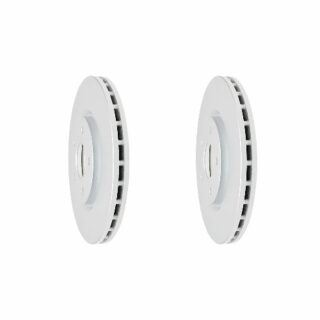 Front Geomet Coated Anti Rust Brake Rotor Set of 2