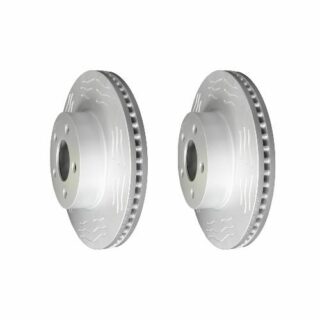 Front High Carbon Slotted Coated Heavy Duty Performance Rotor Set of 2