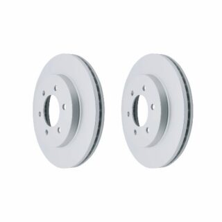 Front Geomet Coated Anti Rust Brake Rotor Set of 2