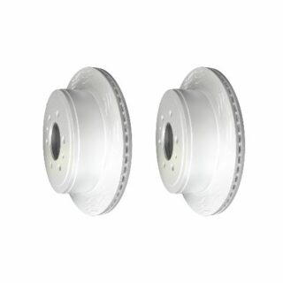 Rear High Carbon Slotted Coated Heavy Duty Performance Rotor Set of 2