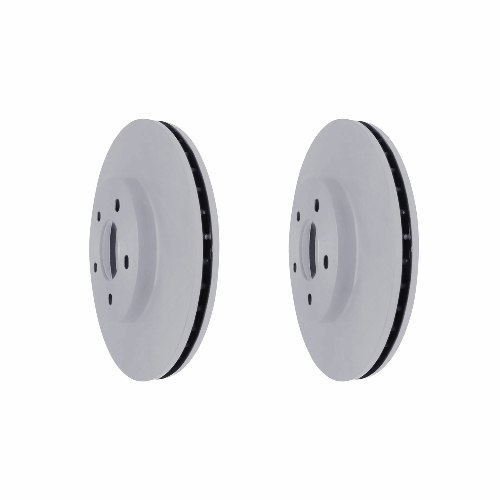 Front Geomet Coated Anti Rust Brake Rotor Set of 2