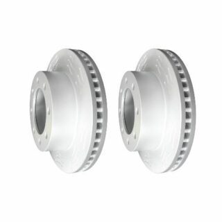 Front High Carbon Slotted Coated Heavy Duty Performance Rotor Set of 2