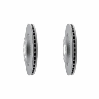Front Geomet Coated Anti Rust Brake Rotor Set of 2