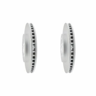 Front Geomet Coated Anti Rust Brake Rotor Set of 2