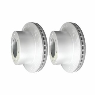 Rear High Carbon Slotted Coated Heavy Duty Performance Rotor Set of 2