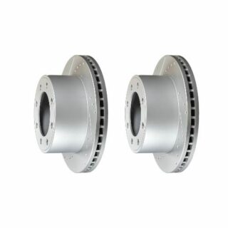Rear Cross Drilled Slotted Coated Performance Brake Rotor Set of 2