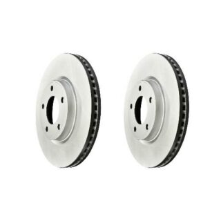 Front Geomet Coated Anti Rust Brake Rotor Set of 2