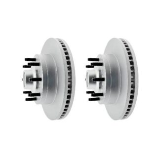 Front Geomet Coated Anti Rust Brake Rotor Set of 2