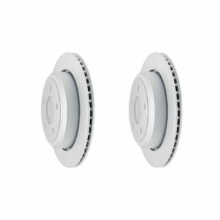 Rear Geomet Coated Anti Rust Brake Rotor Set of 2
