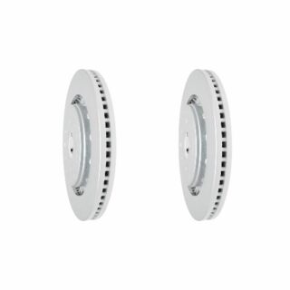 Front Geomet Coated Anti Rust Brake Rotor Set of 2