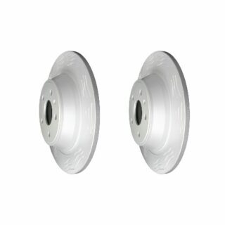 Rear High Carbon Slotted Coated Heavy Duty Performance Rotor Set of 2