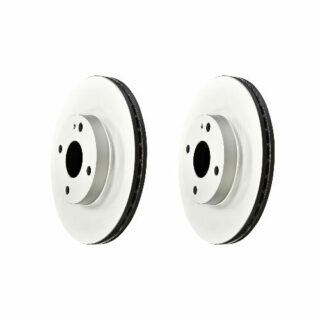 Front Geomet Coated Anti Rust Brake Rotor Set of 2
