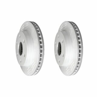 Front High Carbon Slotted Coated Heavy Duty Performance Rotor Set of 2